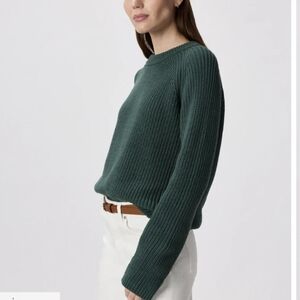 Quince Evergreen Fisherman Sweater